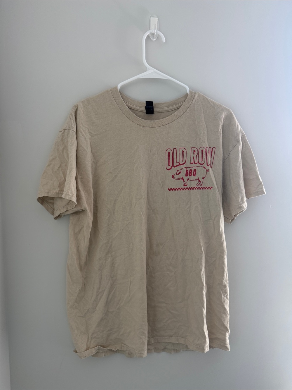 Old Row Beige BBQ Graphic Tee - Men's Short Sleeve Shirt
